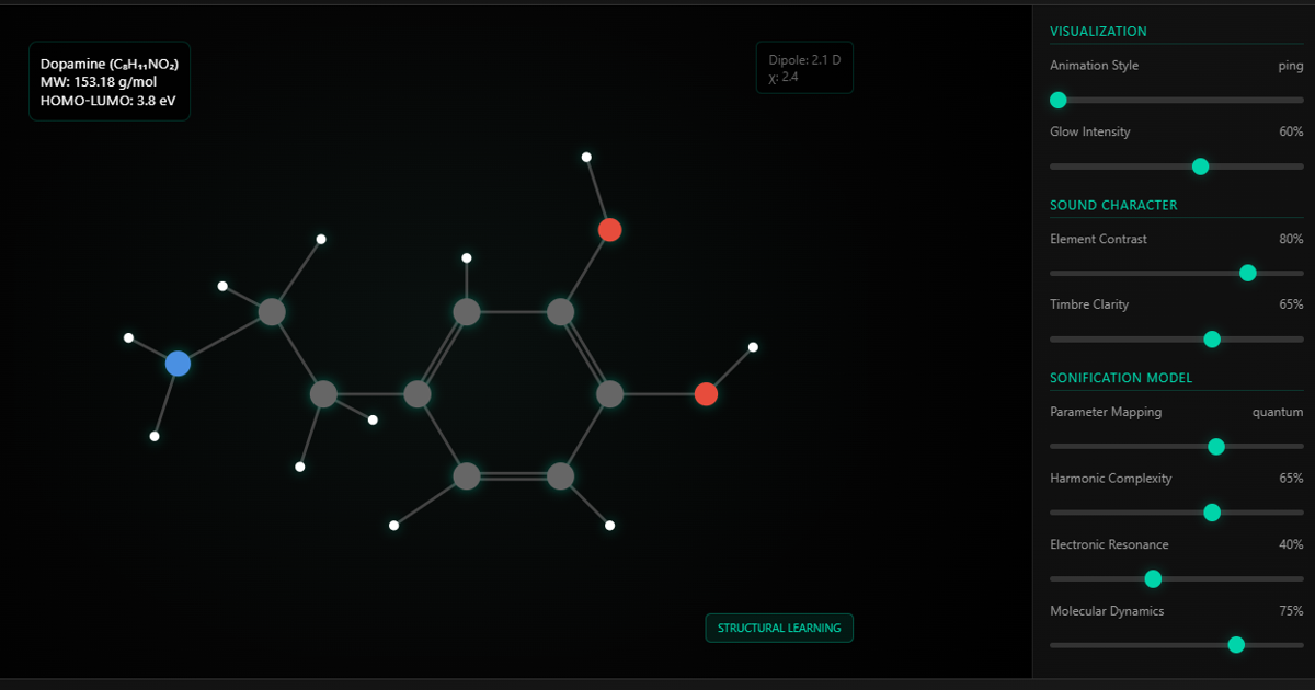 An interactive rhythmic geometry experiment app screenshot