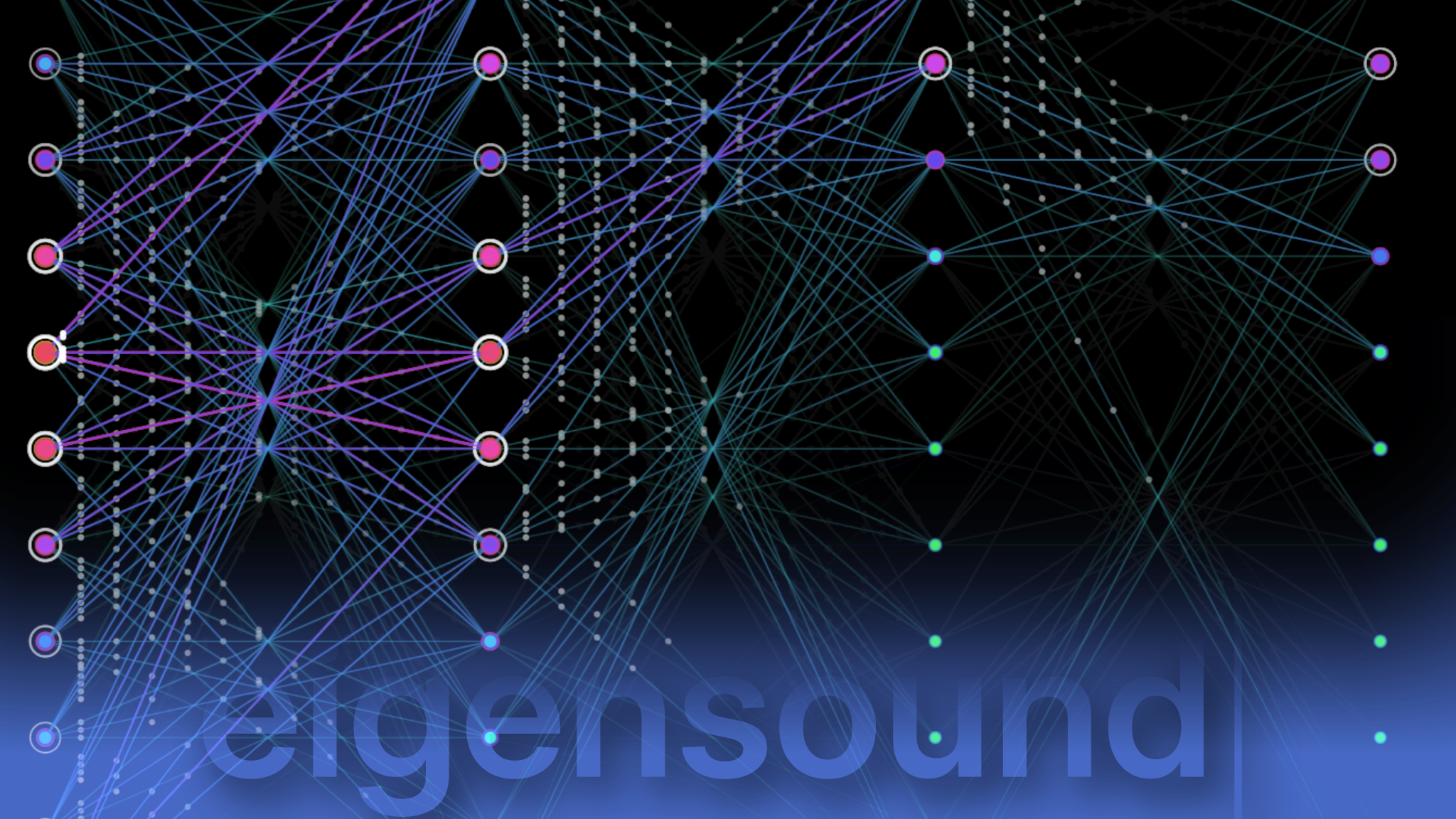 Real-time music visualization engine screenshot